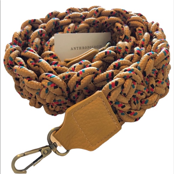 Anthropologie Handbags - HP! Anthropologie Golden Woven Bag Strap NWT